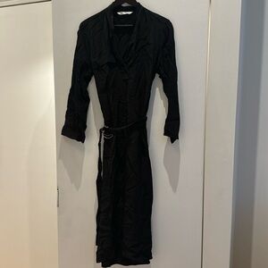 Belted midi dress